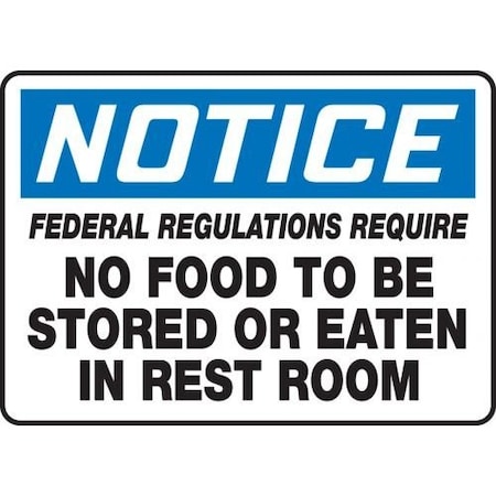 HOUSEKEEPING SIGN 10 In X 14 In MRST801XP